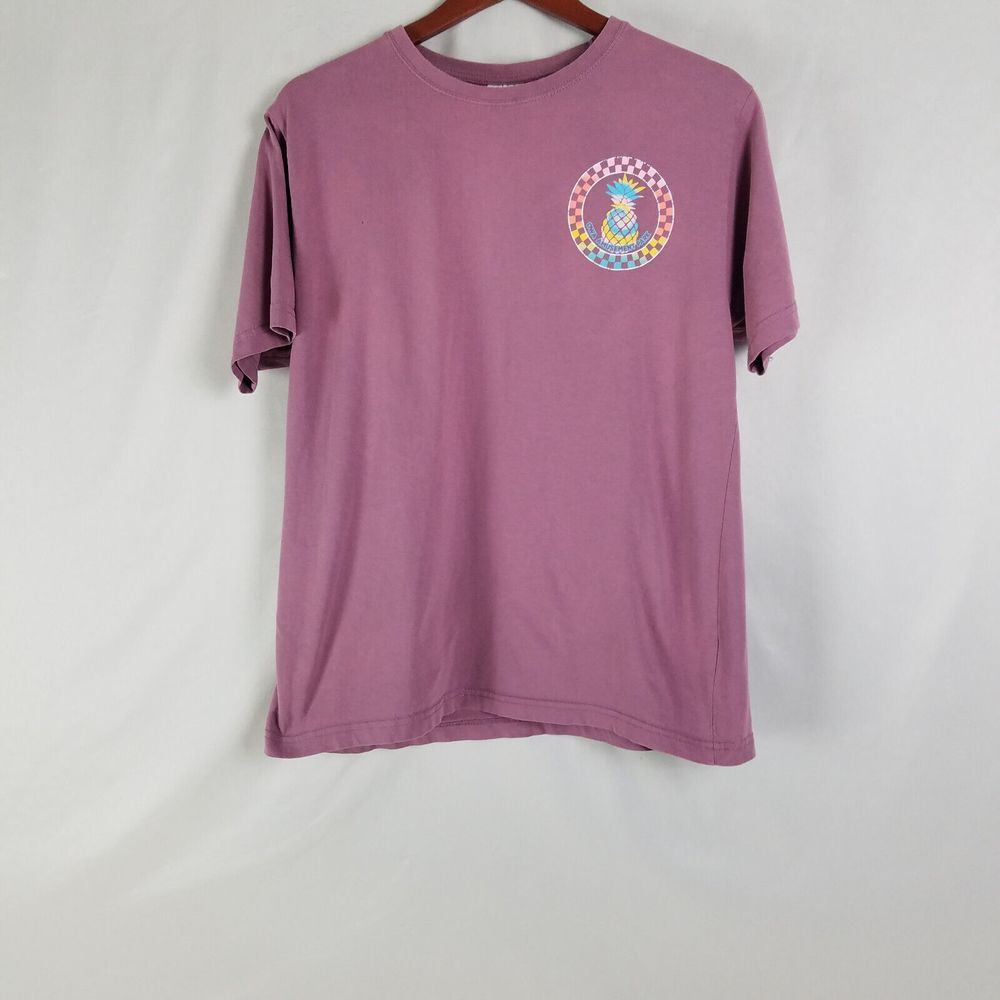 Southern Spirit Shirt Mens Medium Mauve Top Pineapple Owa Amusement Park‎